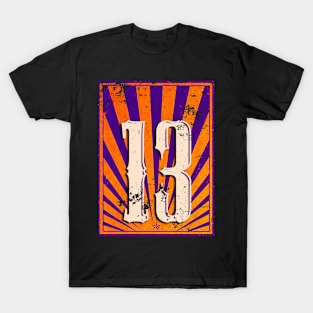 13 Retro Logo Style T-Shirt